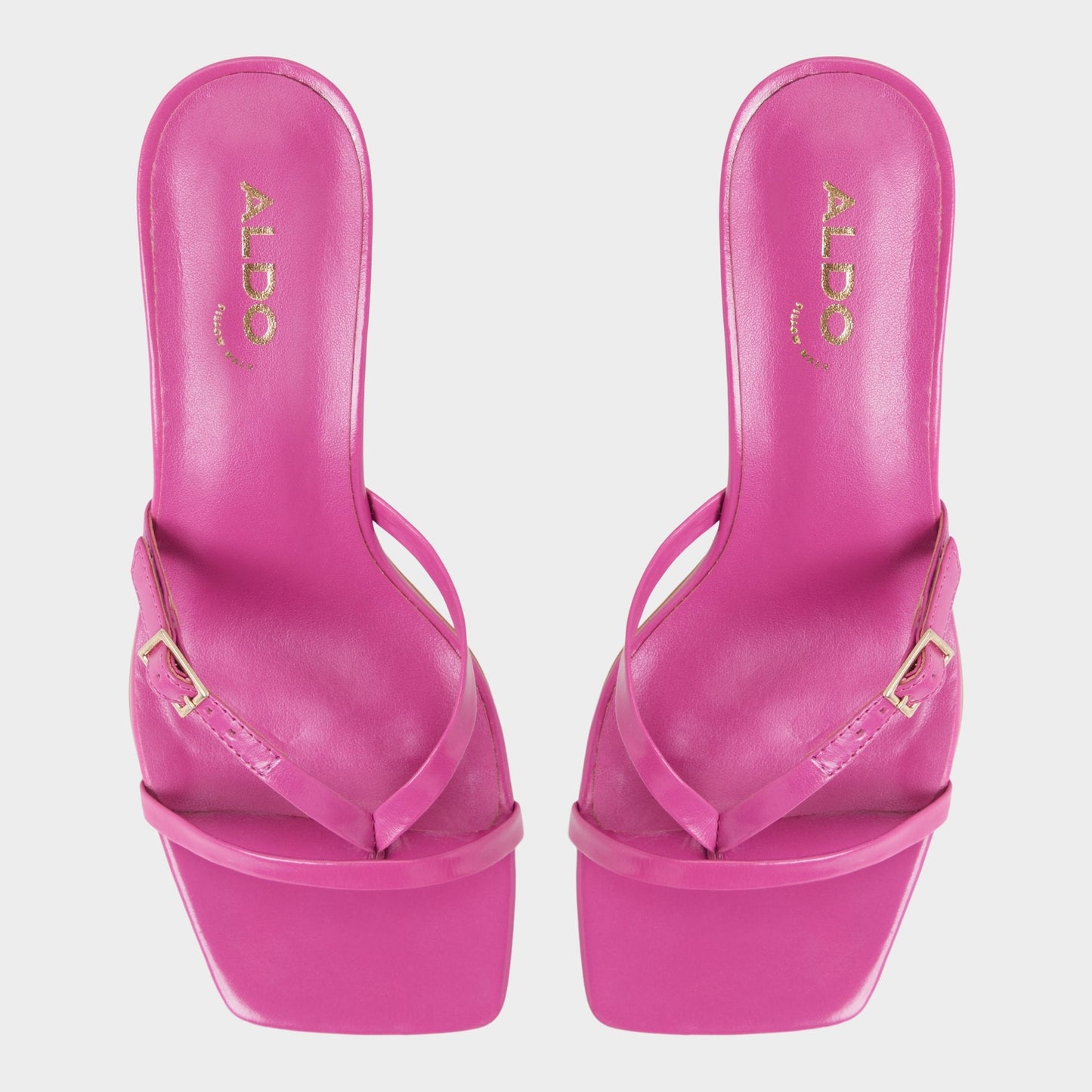 Gannever - Heeled flip flop, Kitten heel Aldo Dark pink