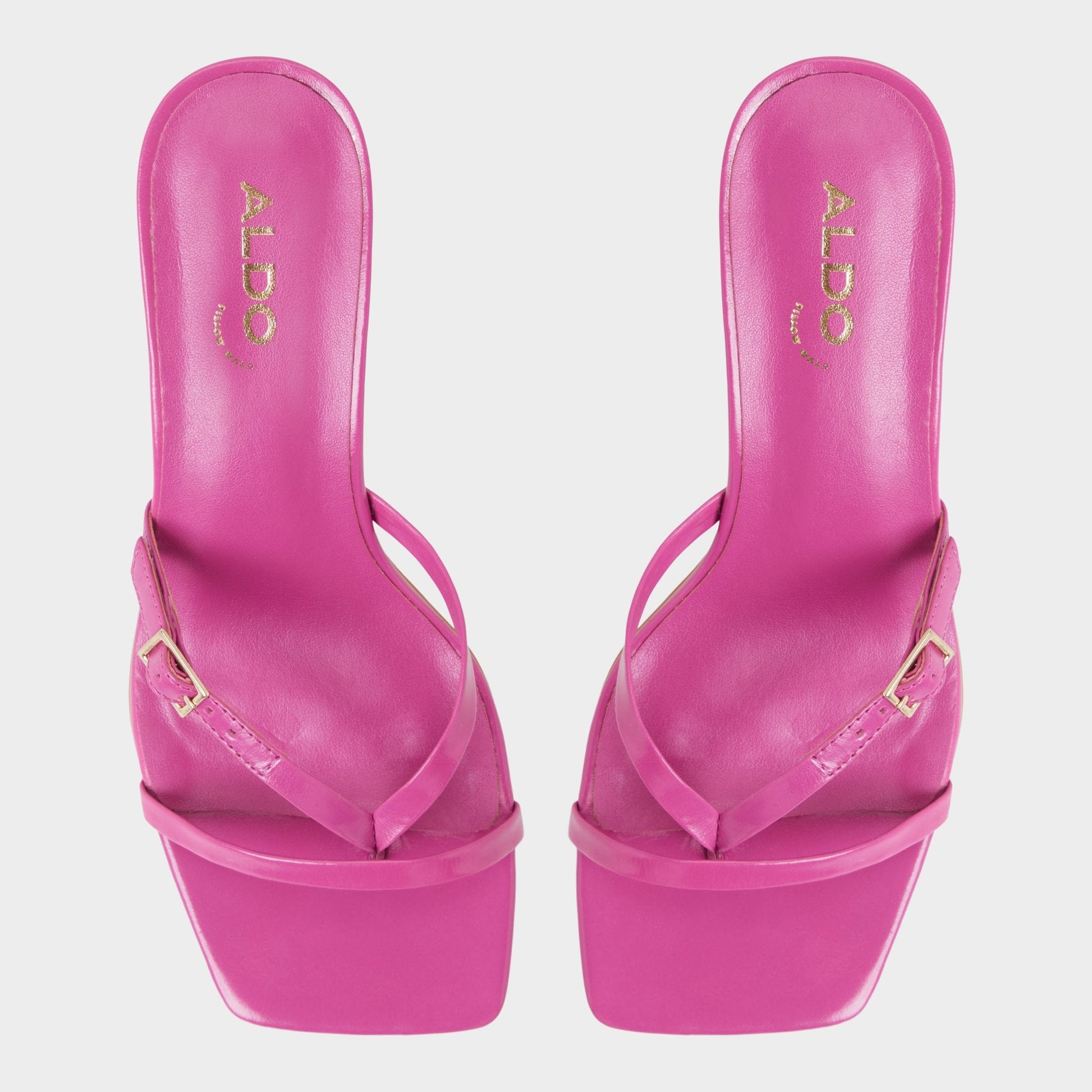 Gannever - Heeled flip flop, Kitten heel Aldo Dark pink