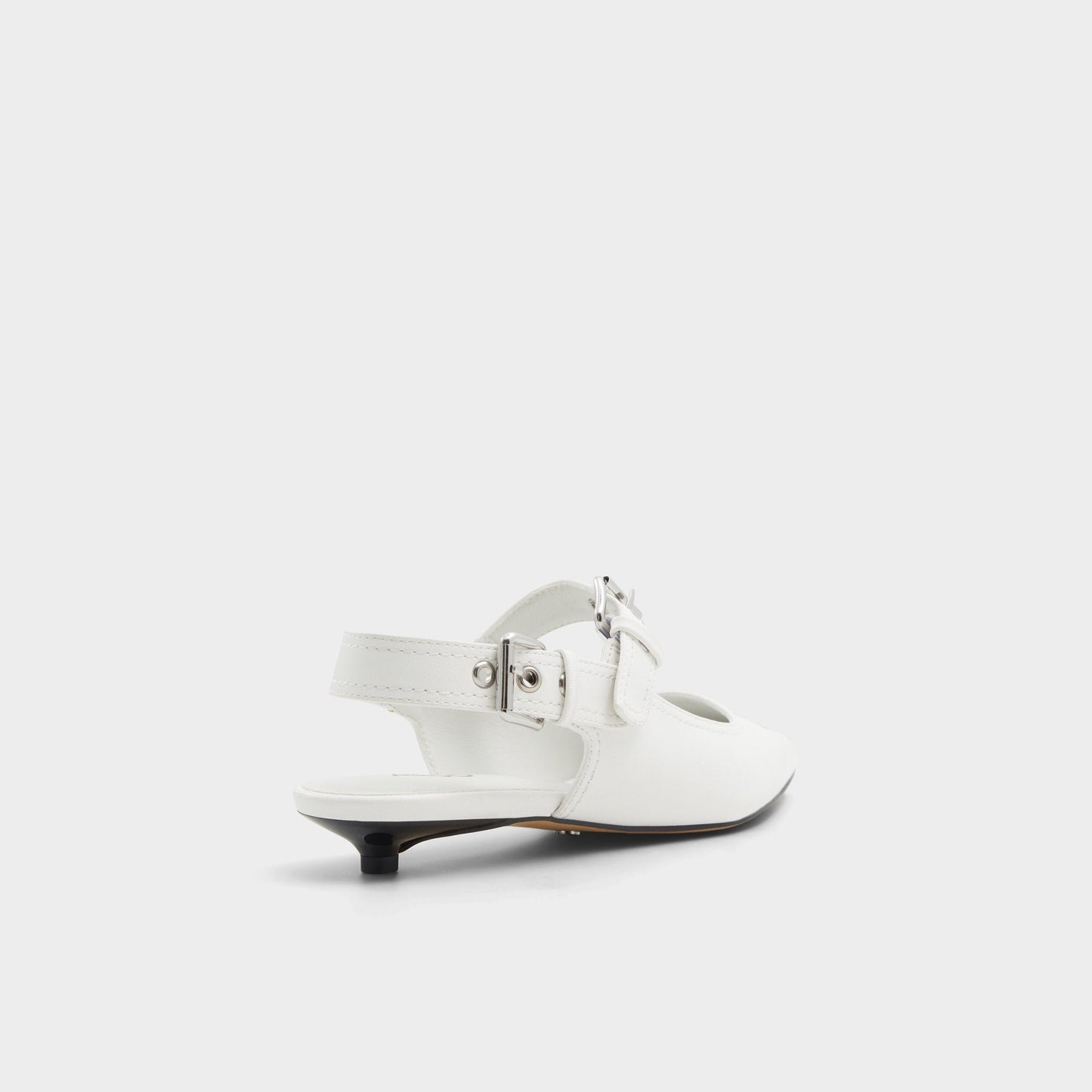 Kellya White Women's Slingbacks - Sling back high heel, Kitten heel Aldo White