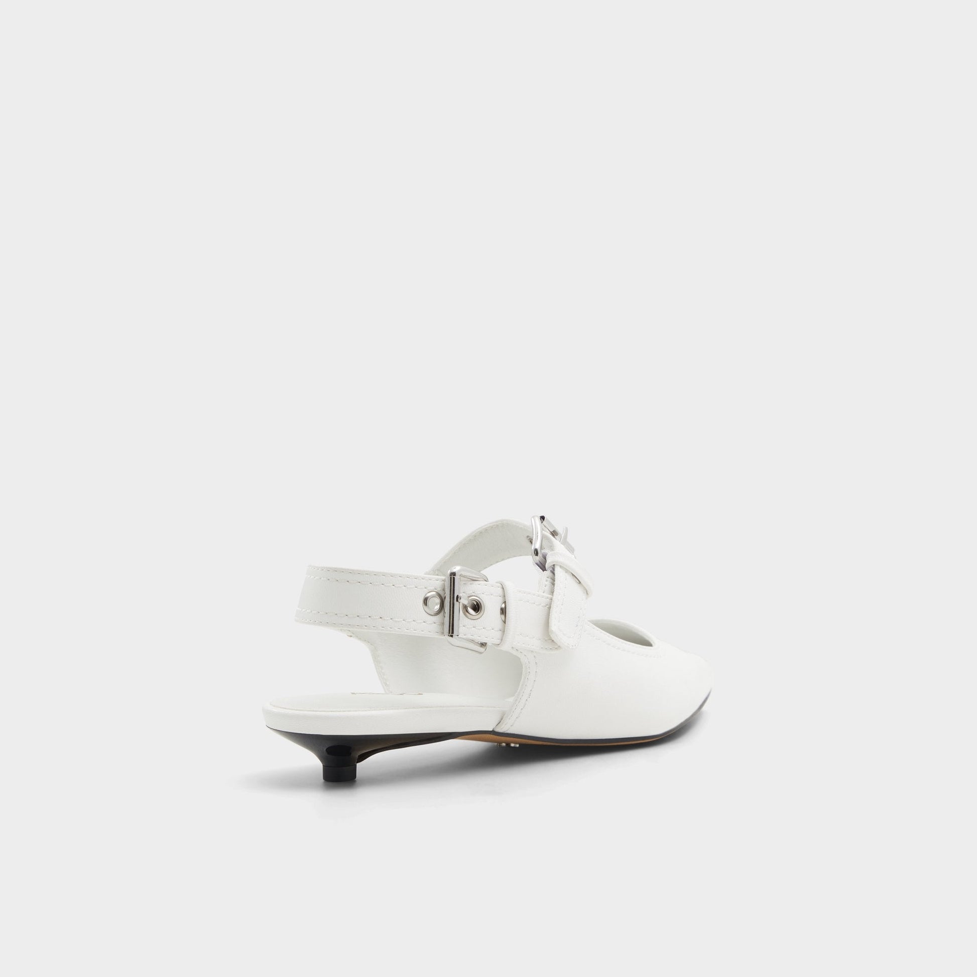 Kellya White Women's Slingbacks - Sling back high heel, Kitten heel Aldo White