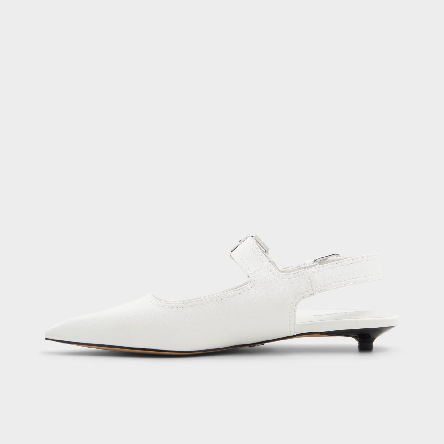 Kellya White Women's Slingbacks - Sling back high heel, Kitten heel Aldo White