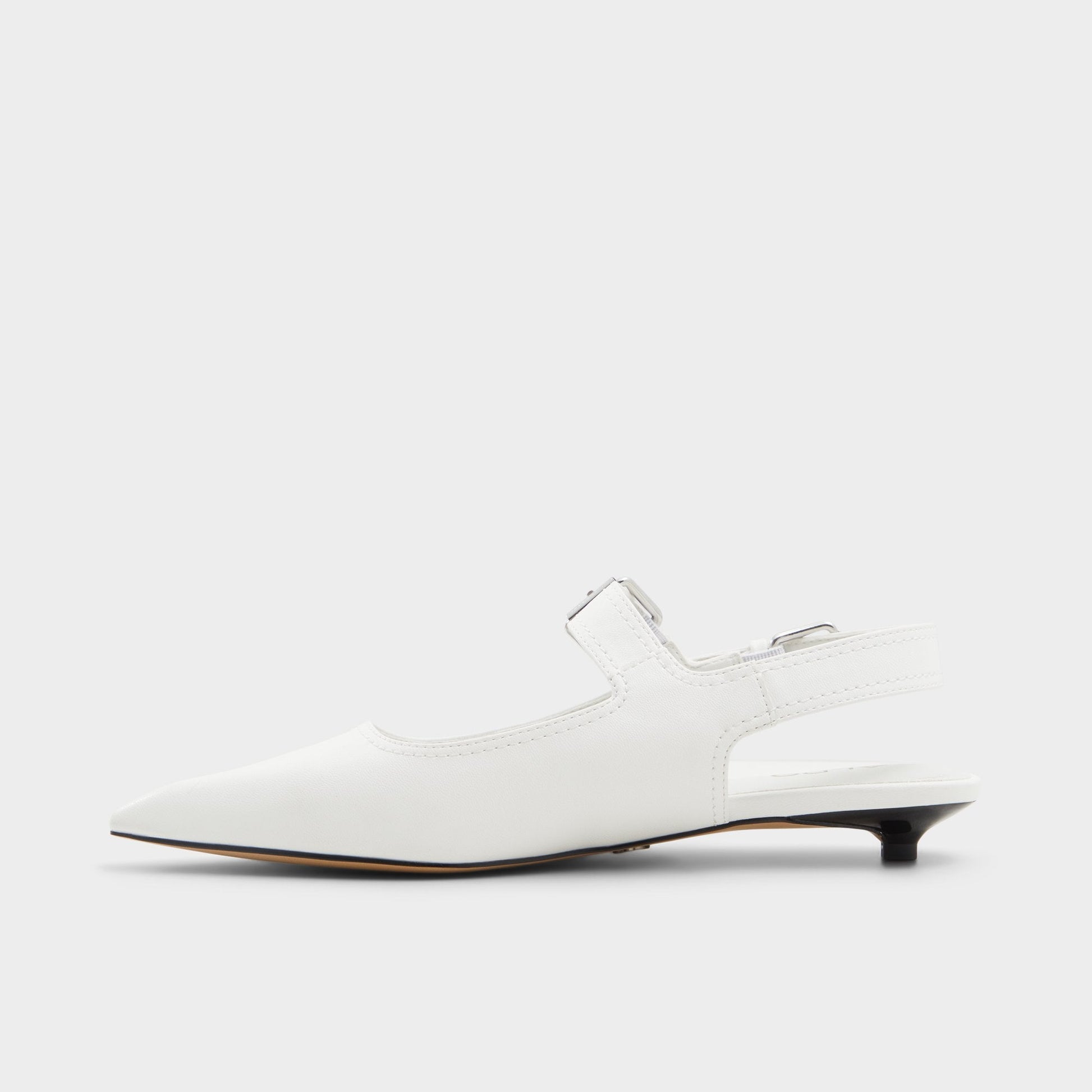 Kellya White Women's Slingbacks - Sling back high heel, Kitten heel Aldo White