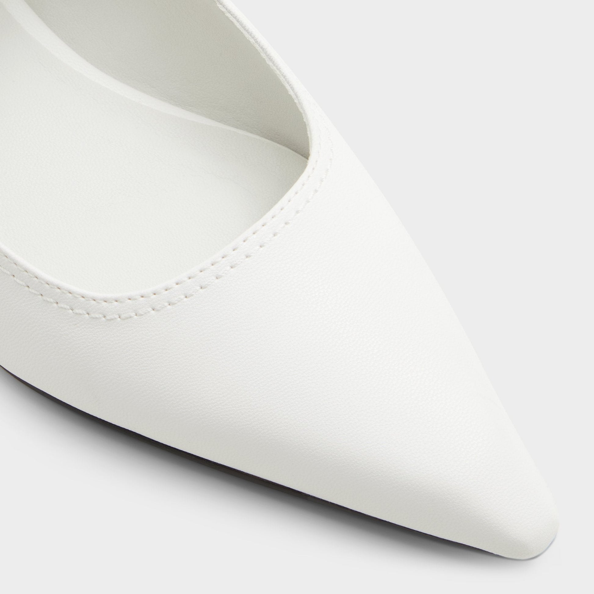 Kellya White Women's Slingbacks - Sling back high heel, Kitten heel Aldo White