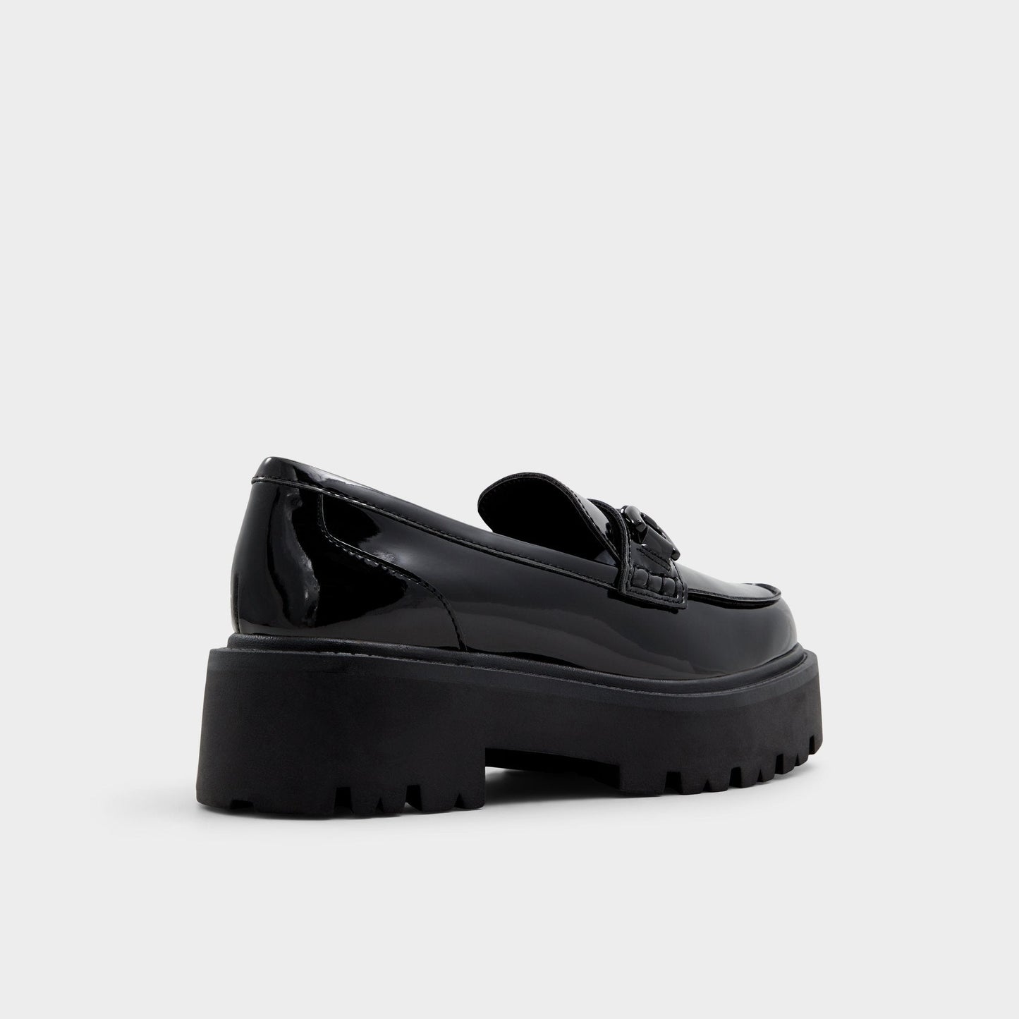 Oneameth Black Synthetic Patent Women's Loafers & Oxfords - Loafer, Lug sole Aldo Black