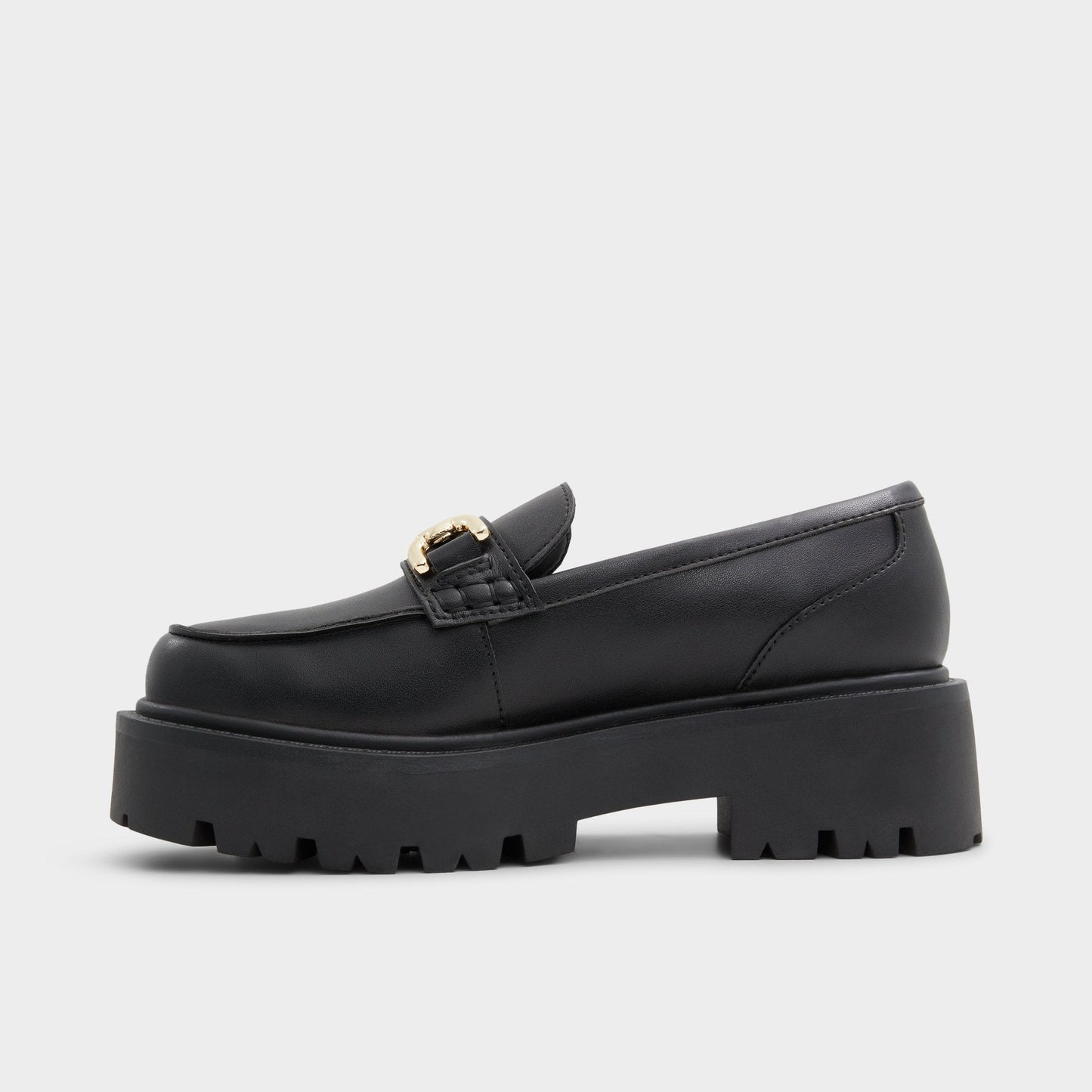 Oneameth Black Synthetic Smooth Women's Loafers & Oxfords - Loafer, Lug sole Aldo Black