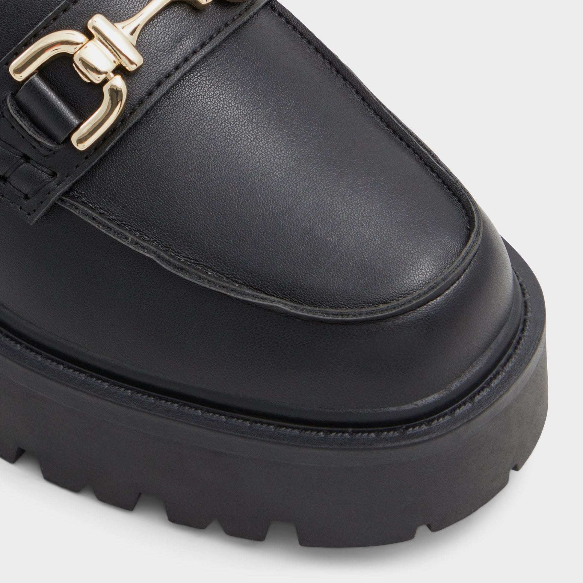Oneameth Black Synthetic Smooth Women's Loafers & Oxfords - Loafer, Lug sole Aldo Black