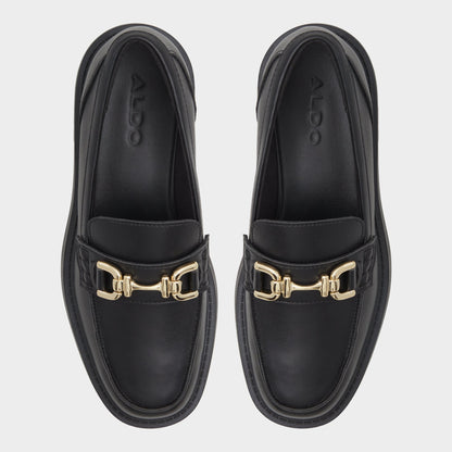 Oneameth Black Synthetic Smooth Women's Loafers & Oxfords - Loafer, Lug sole Aldo Black