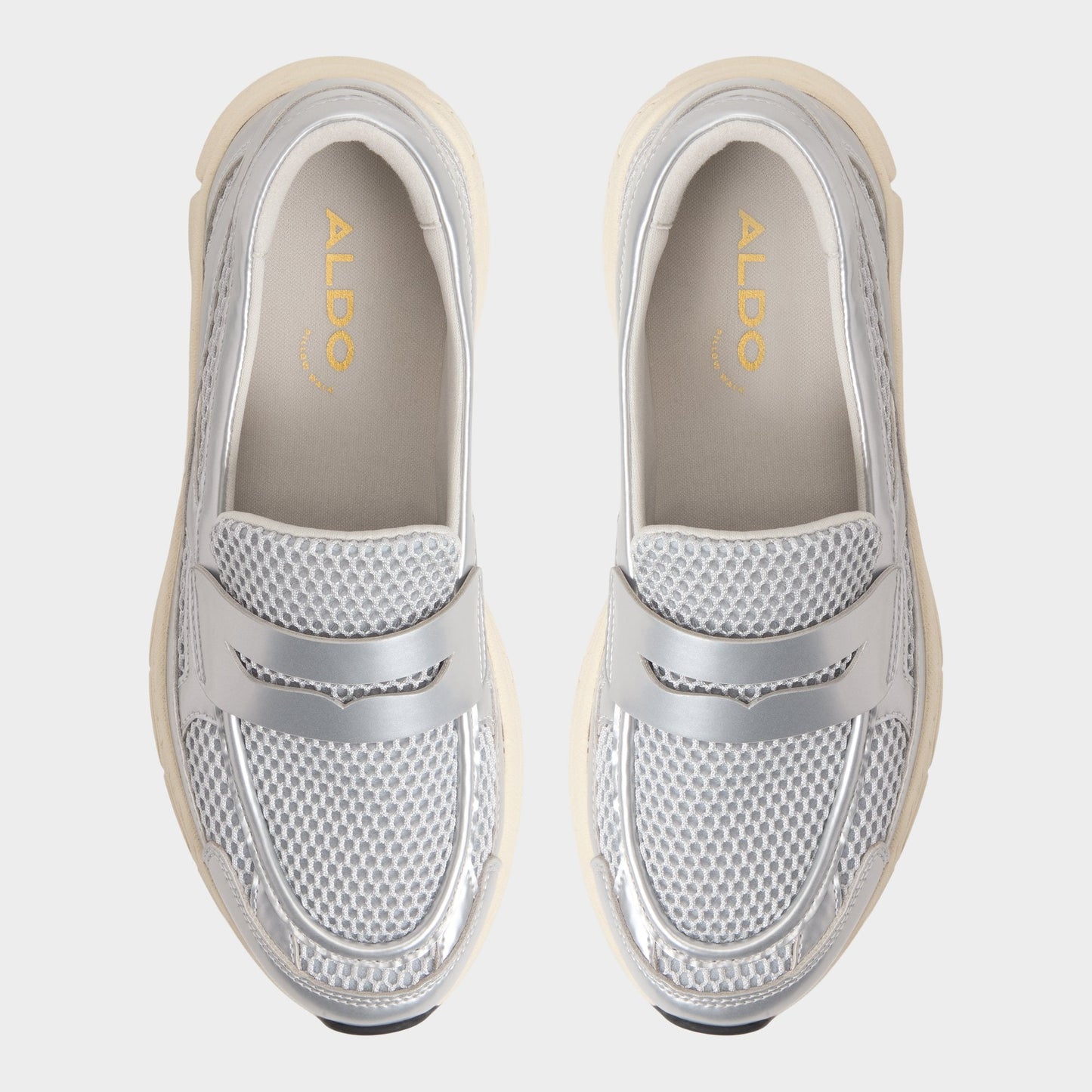 Loffy in Silver - Loafer, Jogger sole Aldo Silver