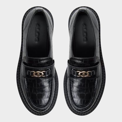 Miravelle in Black - Loafer, Lug sole Aldo Black
