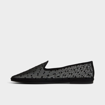 Aurabelle Black Textile Mesh Women's Loafers & Oxfords - Loafer Aldo Black