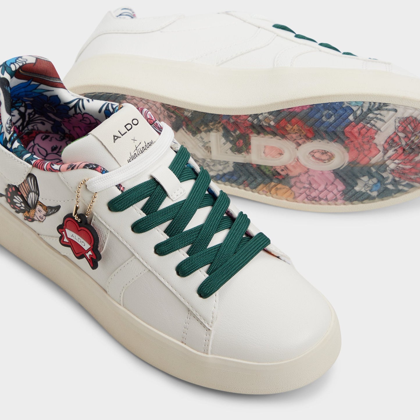 Whatisadam in White Multi 14038437 - Low top sneaker, Cup sole Aldo White Multi