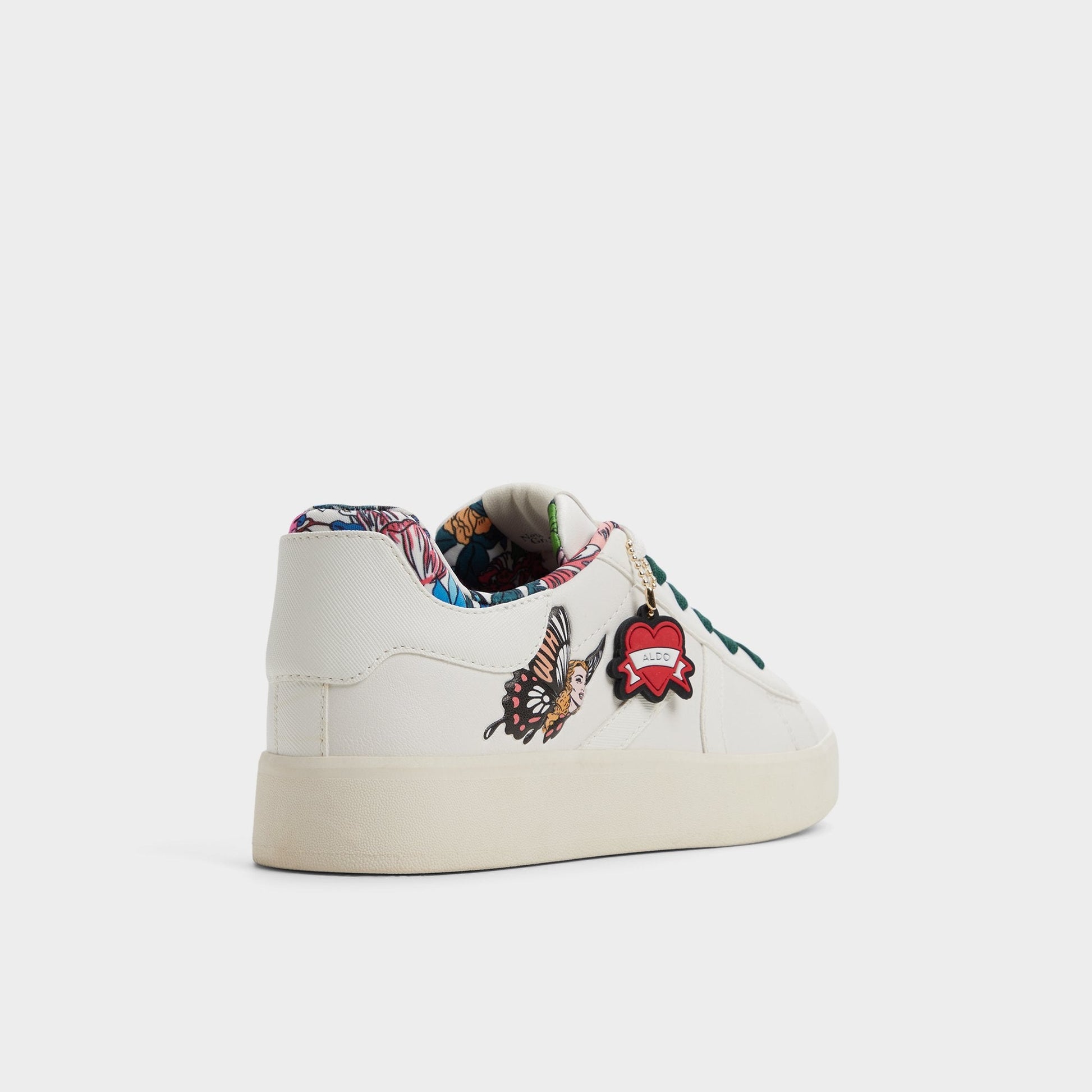 Whatisadam in White Multi - Women's low top sneaker, Cup sole Aldo White multi