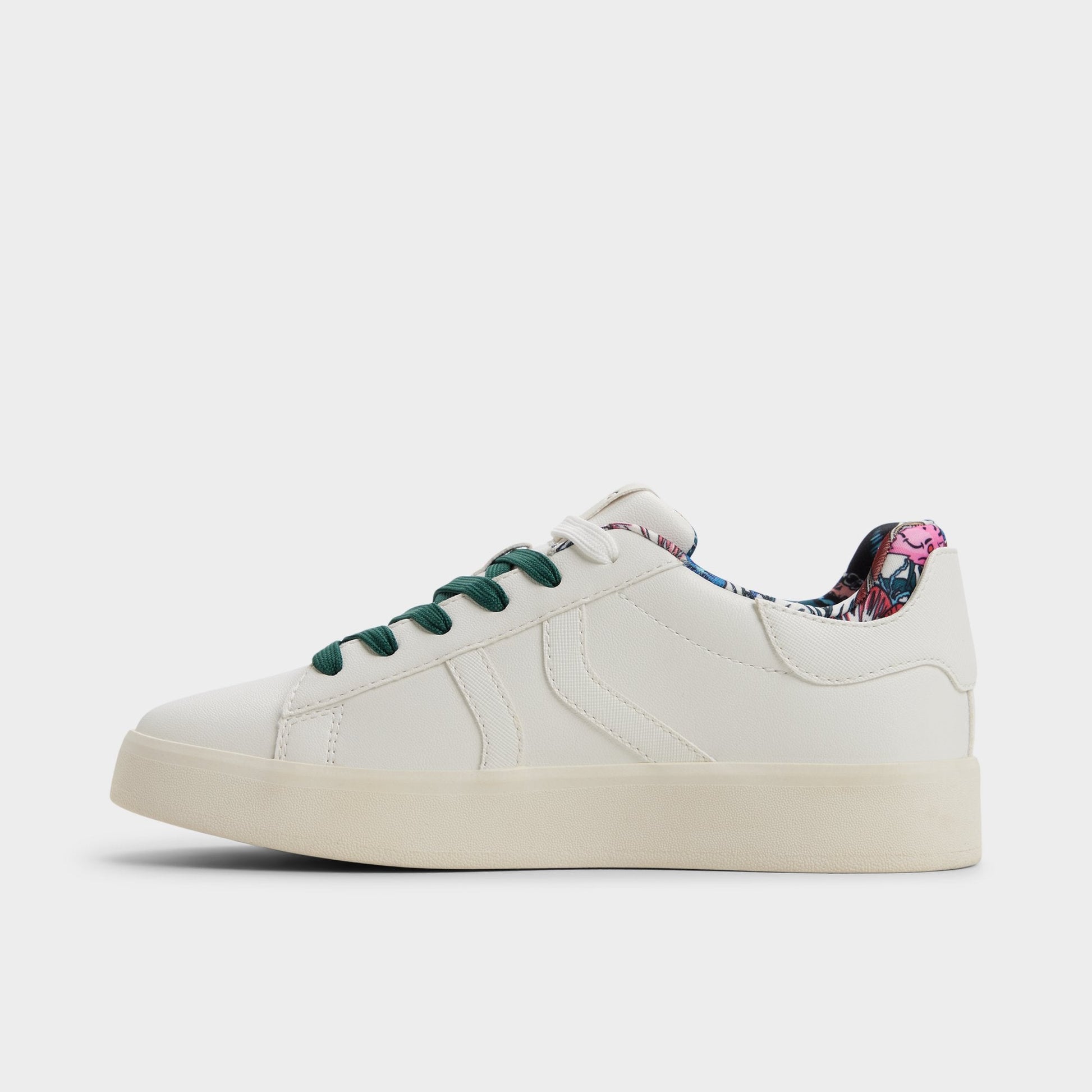 Whatisadam in White Multi - Women's low top sneaker, Cup sole Aldo White multi
