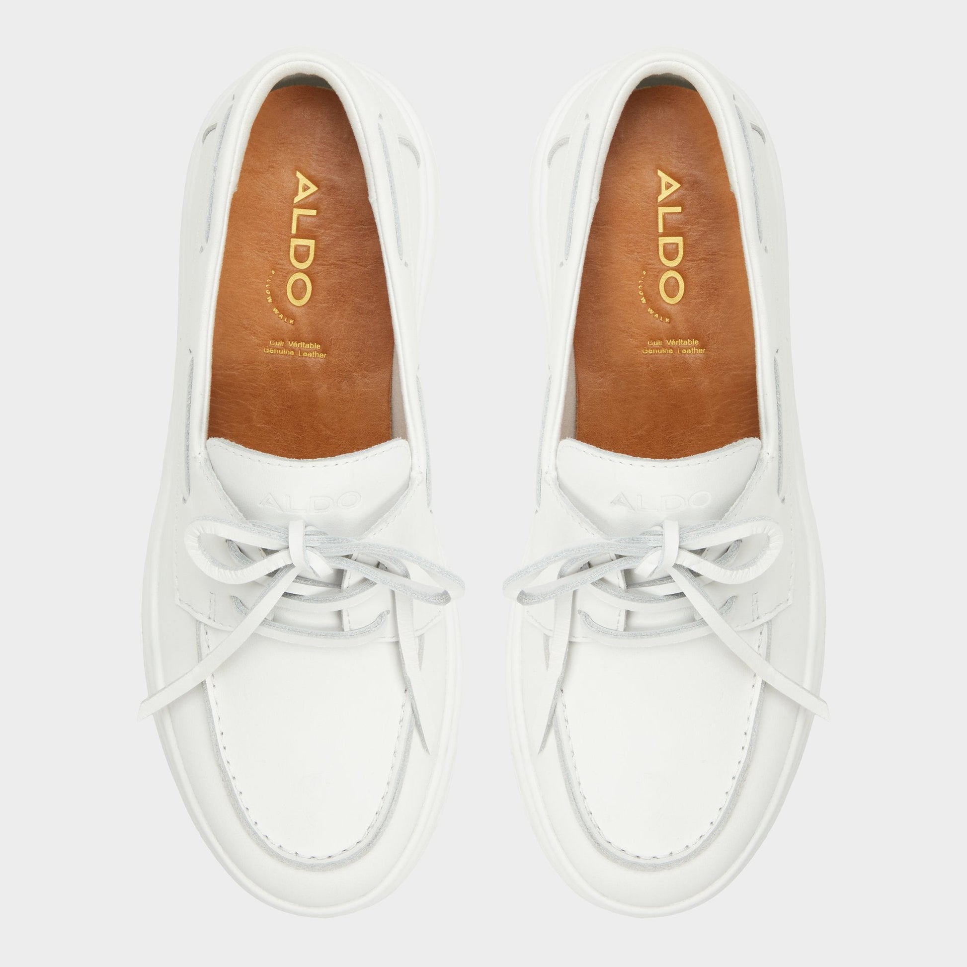 Wildbreeze Open White Women's Slip on sneakers - Boat shoe, Platform Aldo Open White