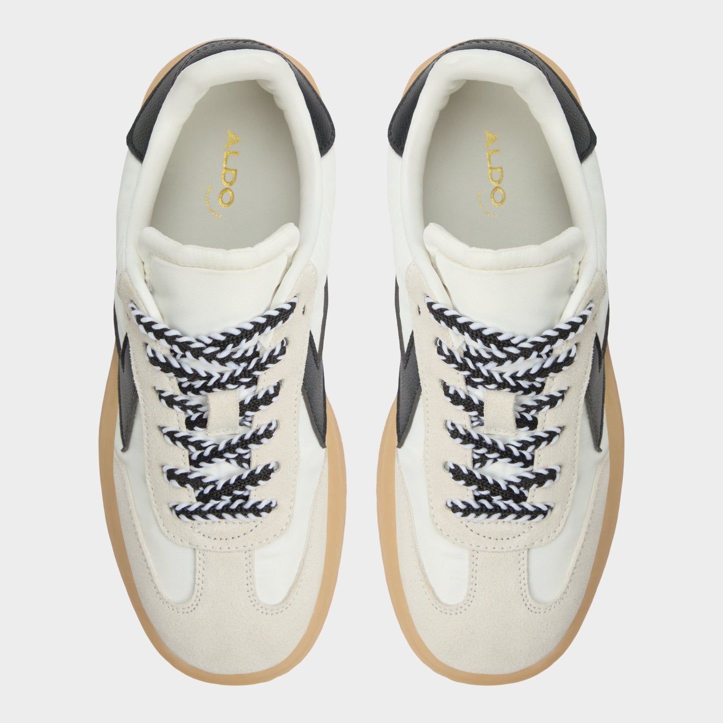 Retrostep White/Black Women's Low top sneakers - Low top sneaker, Jogger sole Aldo White/Black