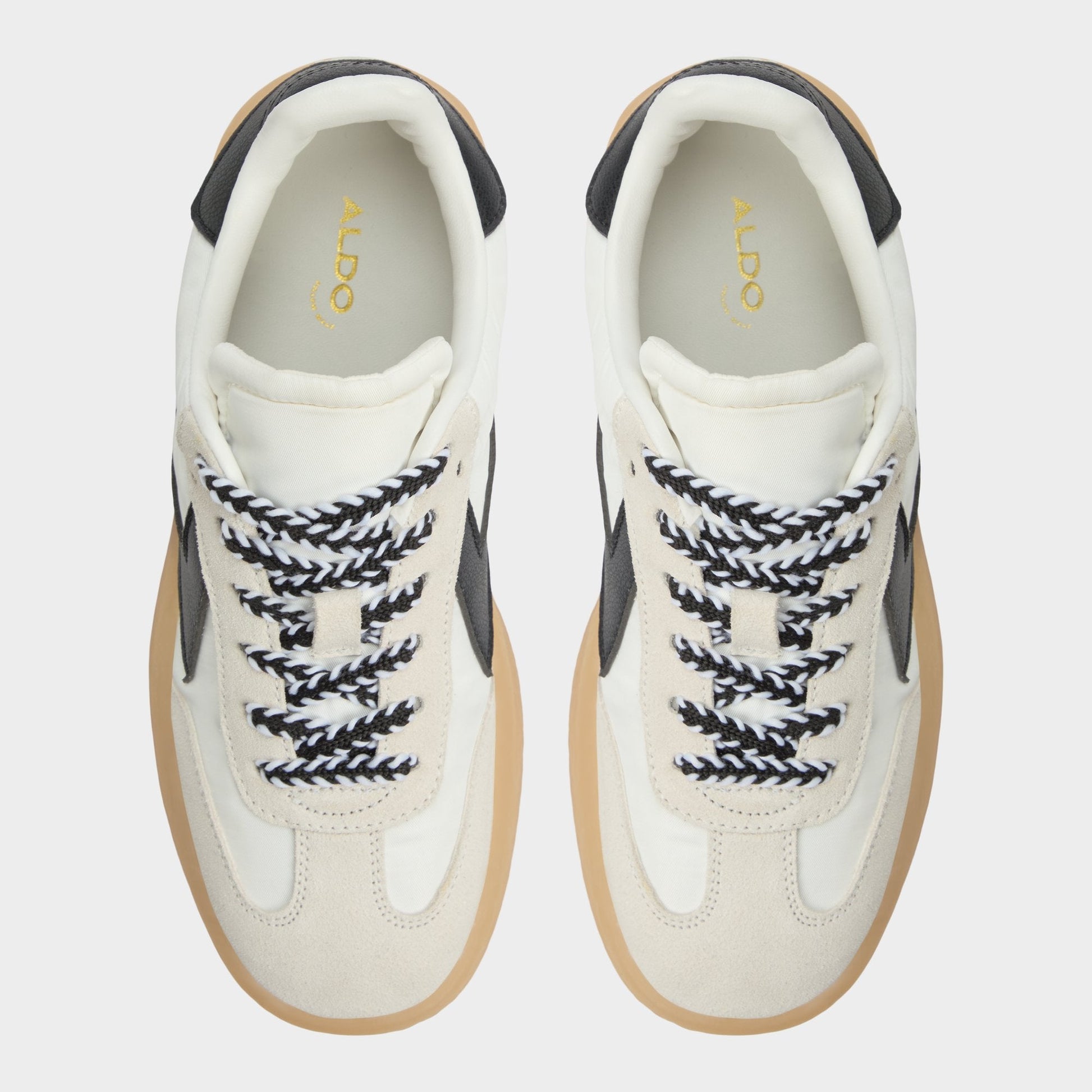 Retrostep White/Black Women's Low top sneakers - Low top sneaker, Jogger sole Aldo White/Black