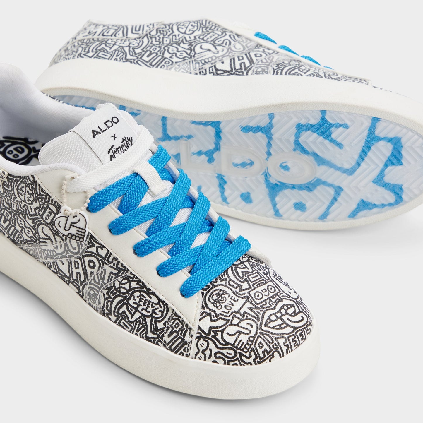 Timothy in Goodman White Black - Women's low top sneaker, Cup sole Aldo White/black