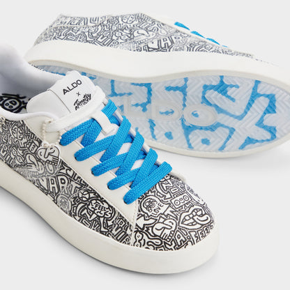 Timothy in Goodman White Black - Women's low top sneaker, Cup sole Aldo White/black