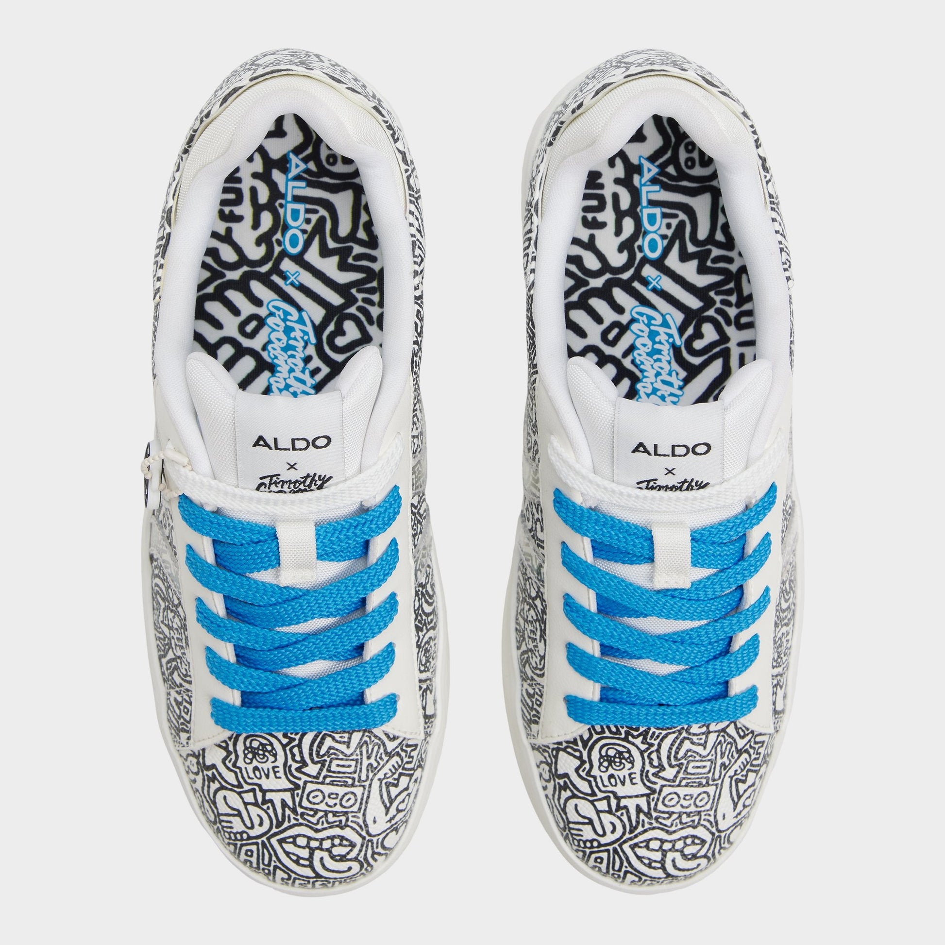 Timothy in Goodman White Black - Women's low top sneaker, Cup sole Aldo White/black