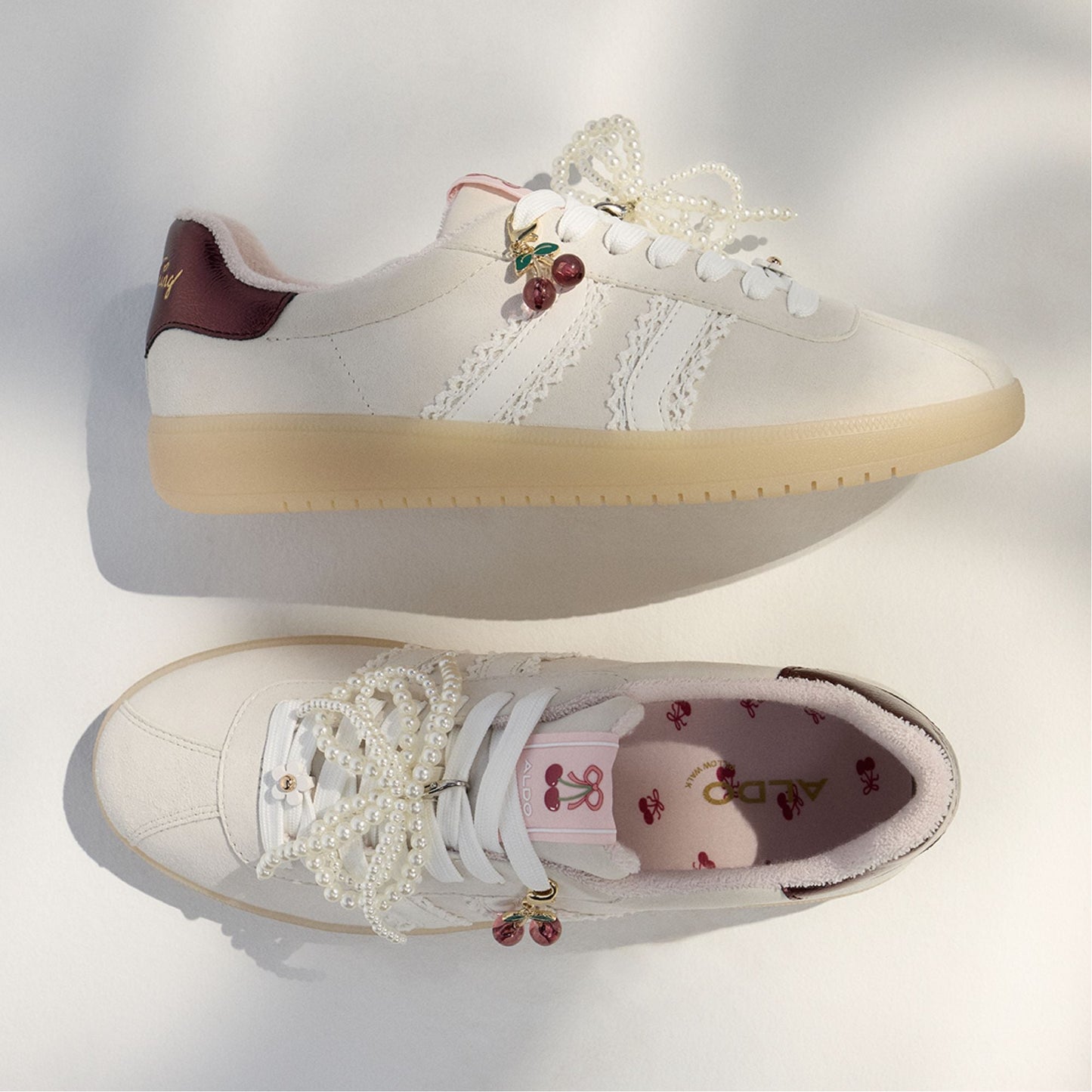 Sweetthing White/Bone Women's Low top sneakers - Low top sneaker, Cup sole Aldo White/Bone