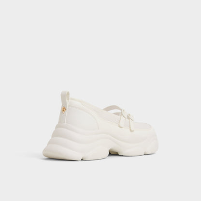 Aethera White Women's Platform and wedge sneakers - Mary Jane Sneakers, Jogger sole Aldo White