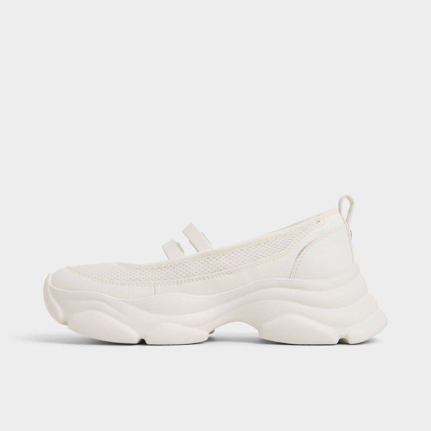 Aethera White Women's Platform and wedge sneakers - Mary Jane Sneakers, Jogger sole Aldo White