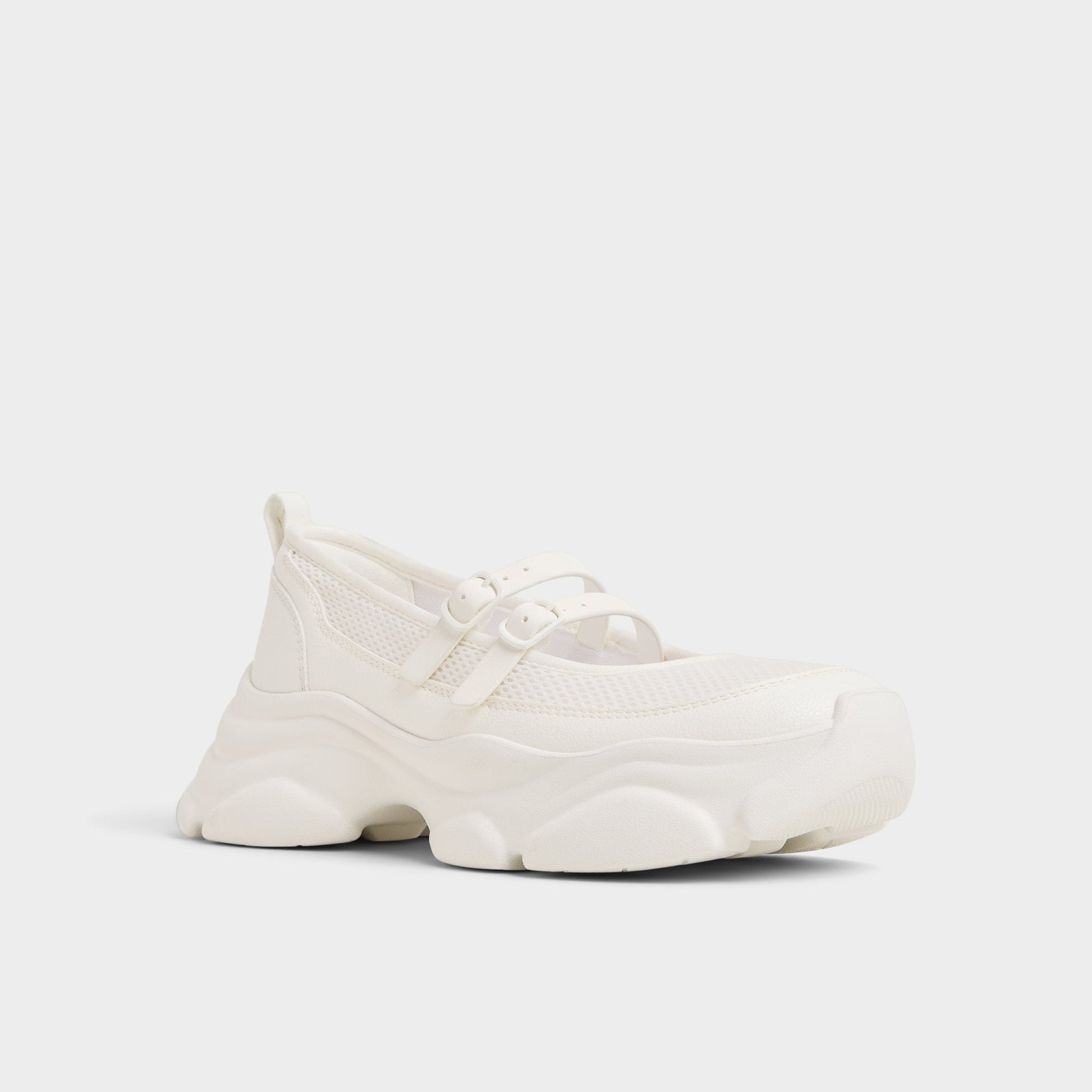 Aethera White Women's Platform and wedge sneakers - Mary Jane Sneakers, Jogger sole Aldo White