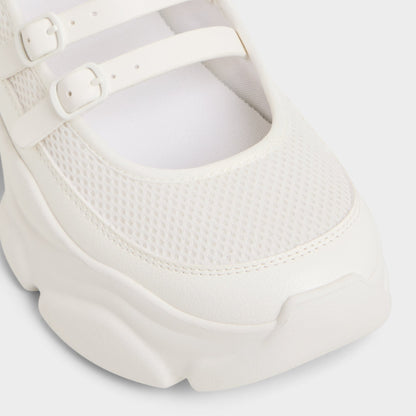 Aethera White Women's Platform and wedge sneakers - Mary Jane Sneakers, Jogger sole Aldo White