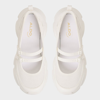 Aethera White Women's Platform and wedge sneakers - Mary Jane Sneakers, Jogger sole Aldo White