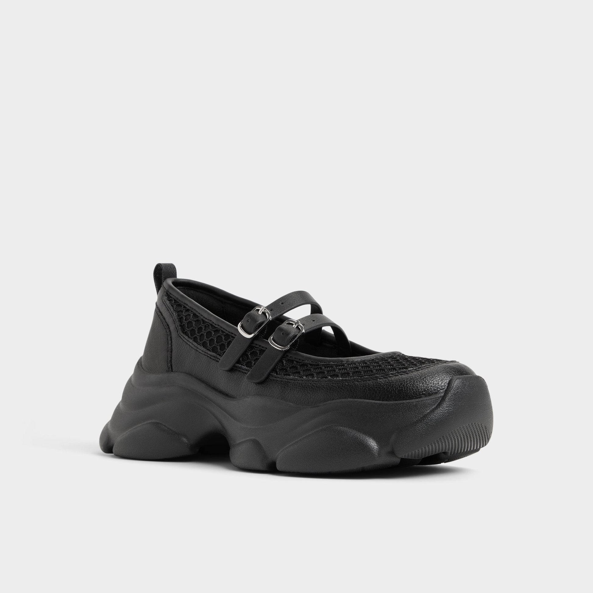 Aethera Black Women's Platform and wedge sneakers - Mary Jane Sneakers, Jogger sole Aldo Black