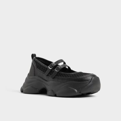Aethera Black Women's Platform and wedge sneakers - Mary Jane Sneakers, Jogger sole Aldo Black