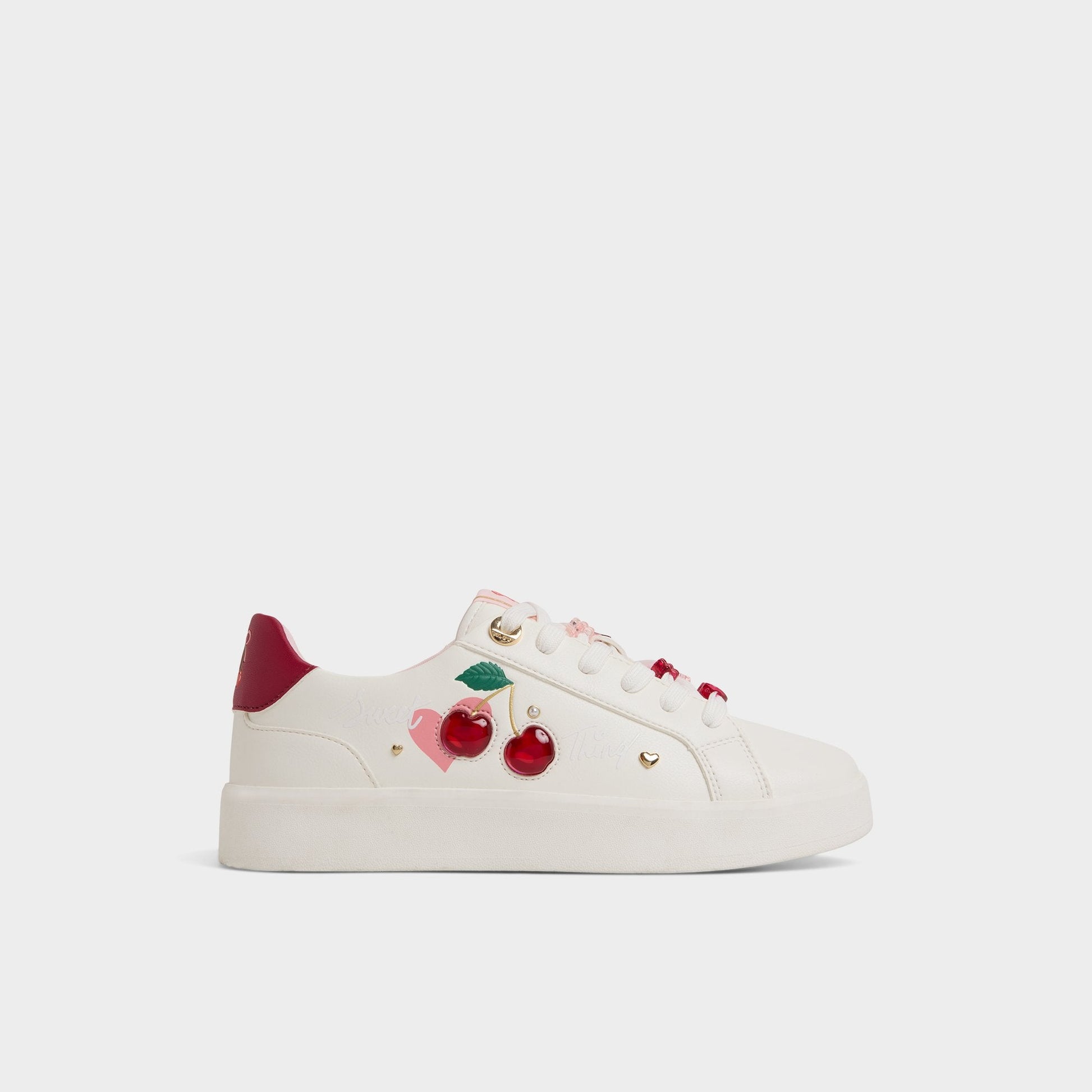 Cherrylove White Women's Low top sneakers - Low top sneaker, Platform Aldo White