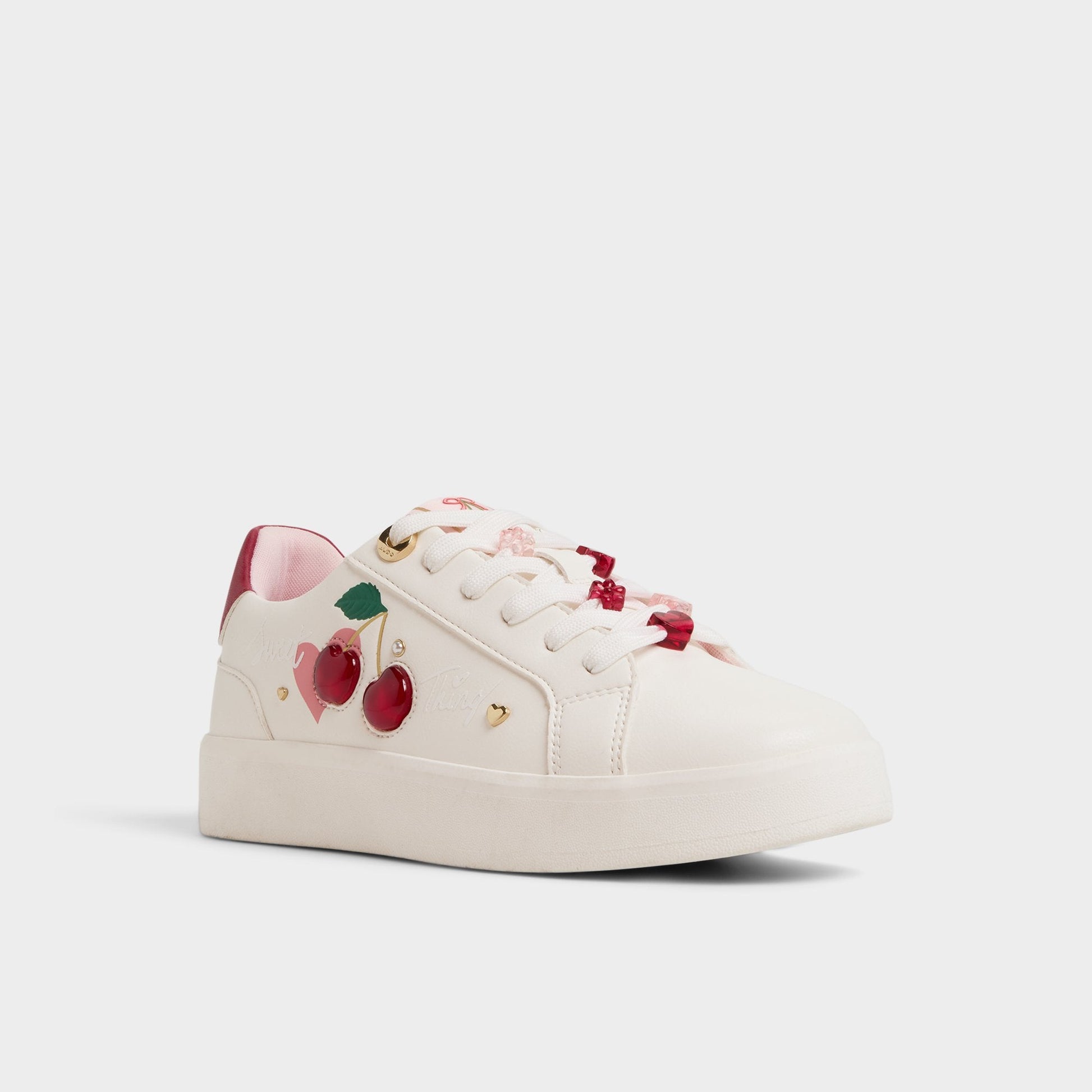 Cherrylove White Women's Low top sneakers - Low top sneaker, Platform Aldo White