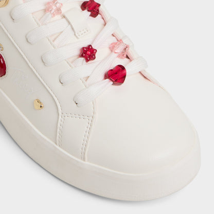 Cherrylove White Women's Low top sneakers - Low top sneaker, Platform Aldo White