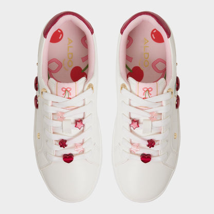 Cherrylove White Women's Low top sneakers - Low top sneaker, Platform Aldo White