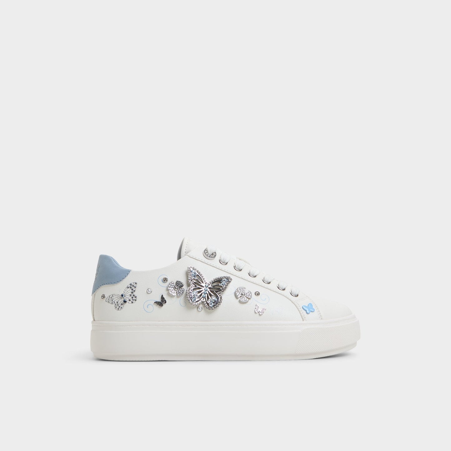 Saxony White/Multi Women's Platform and wedge sneakers - Low top sneaker Aldo White/Multi