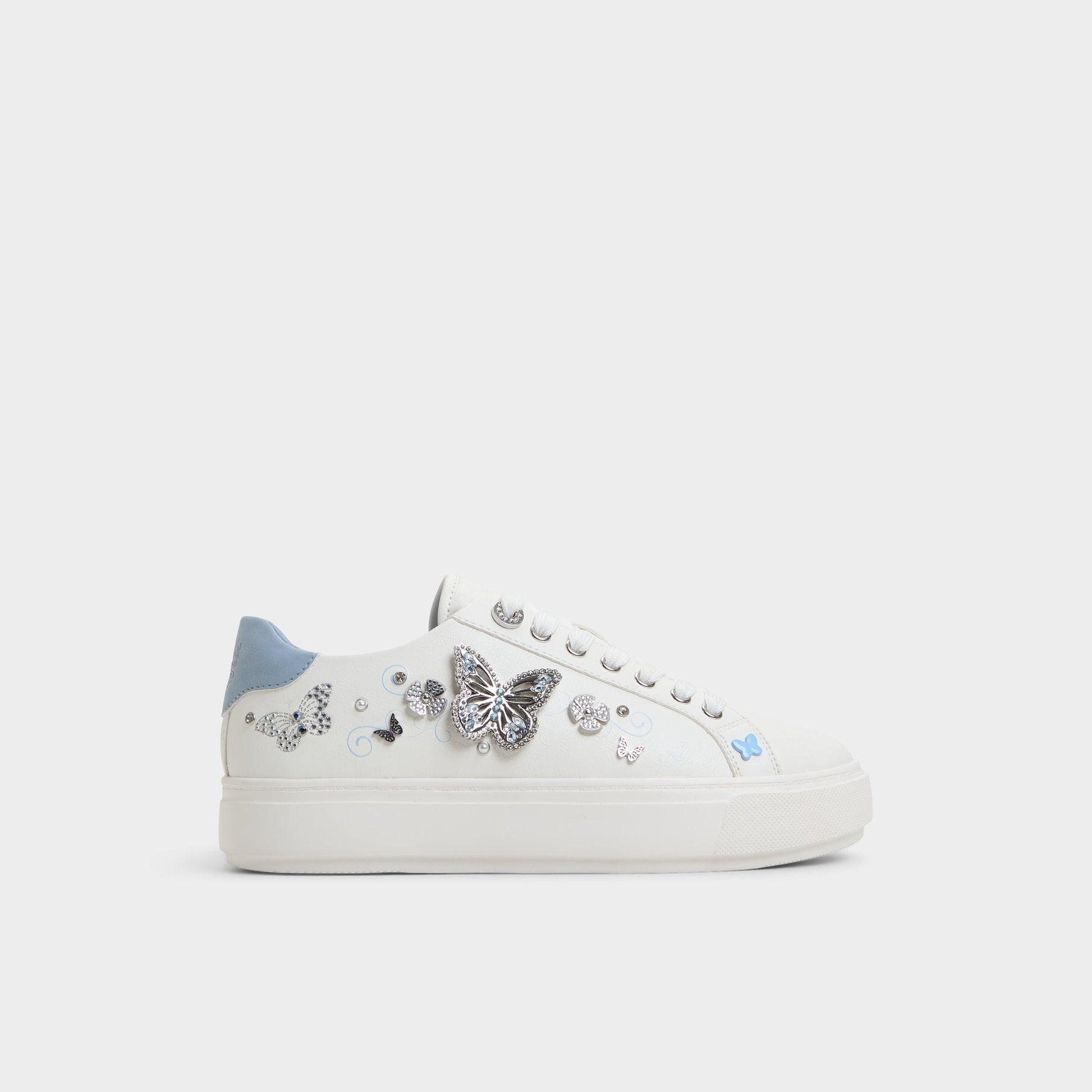 Saxony White/Multi Women's Platform and wedge sneakers - Low top sneaker Aldo White/Multi