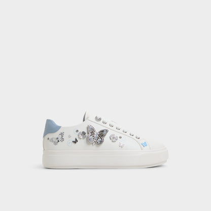 Saxony White/Multi Women's Platform and wedge sneakers - Low top sneaker Aldo White/Multi
