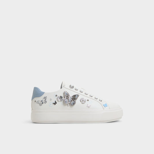 Saxony White/Multi Women's Platform and wedge sneakers - Low top sneaker Aldo White/Multi