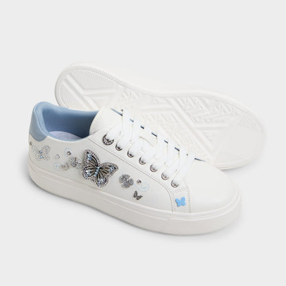Saxony White/Multi Women's Platform and wedge sneakers - Low top sneaker Aldo White/Multi