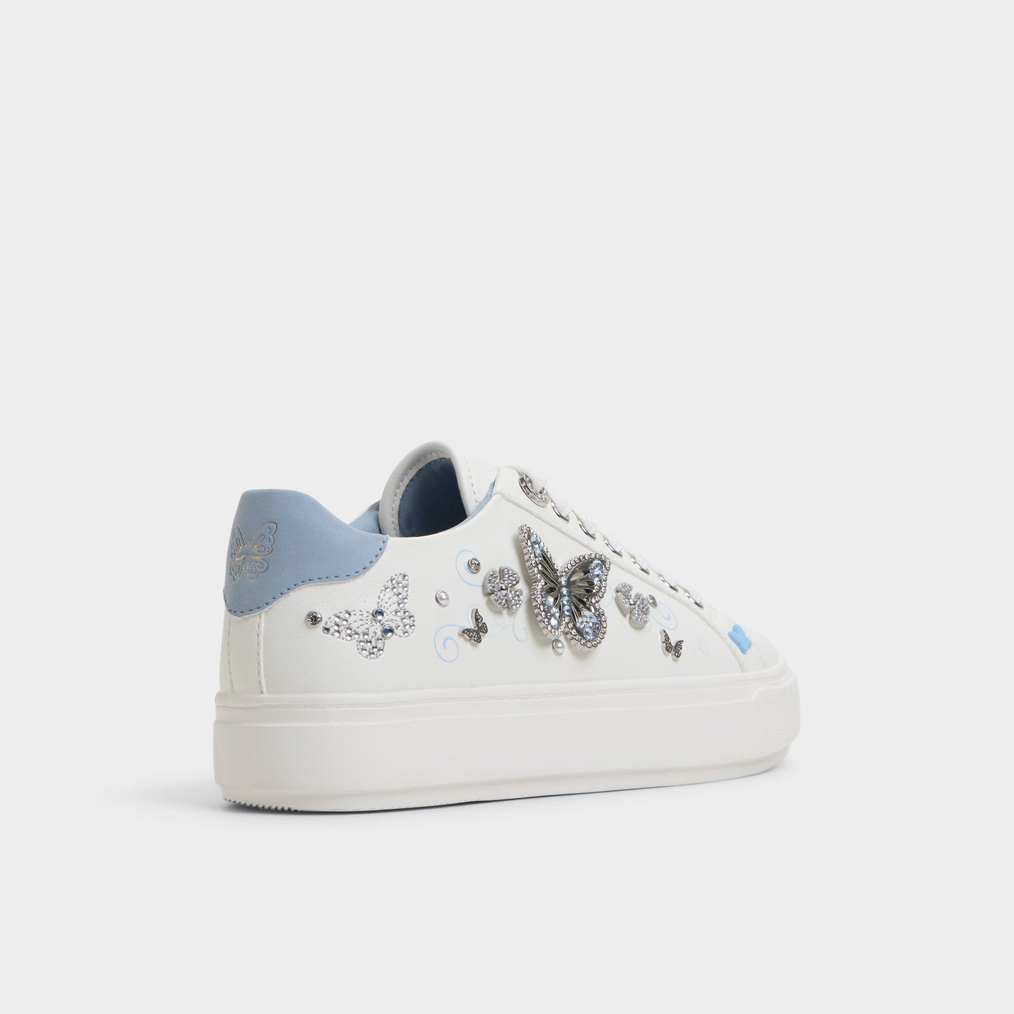 Saxony White/Multi Women's Platform and wedge sneakers - Low top sneaker Aldo White/Multi