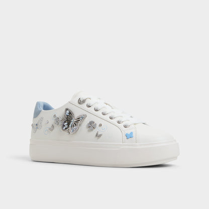 Saxony White/Multi Women's Platform and wedge sneakers - Low top sneaker Aldo White/Multi