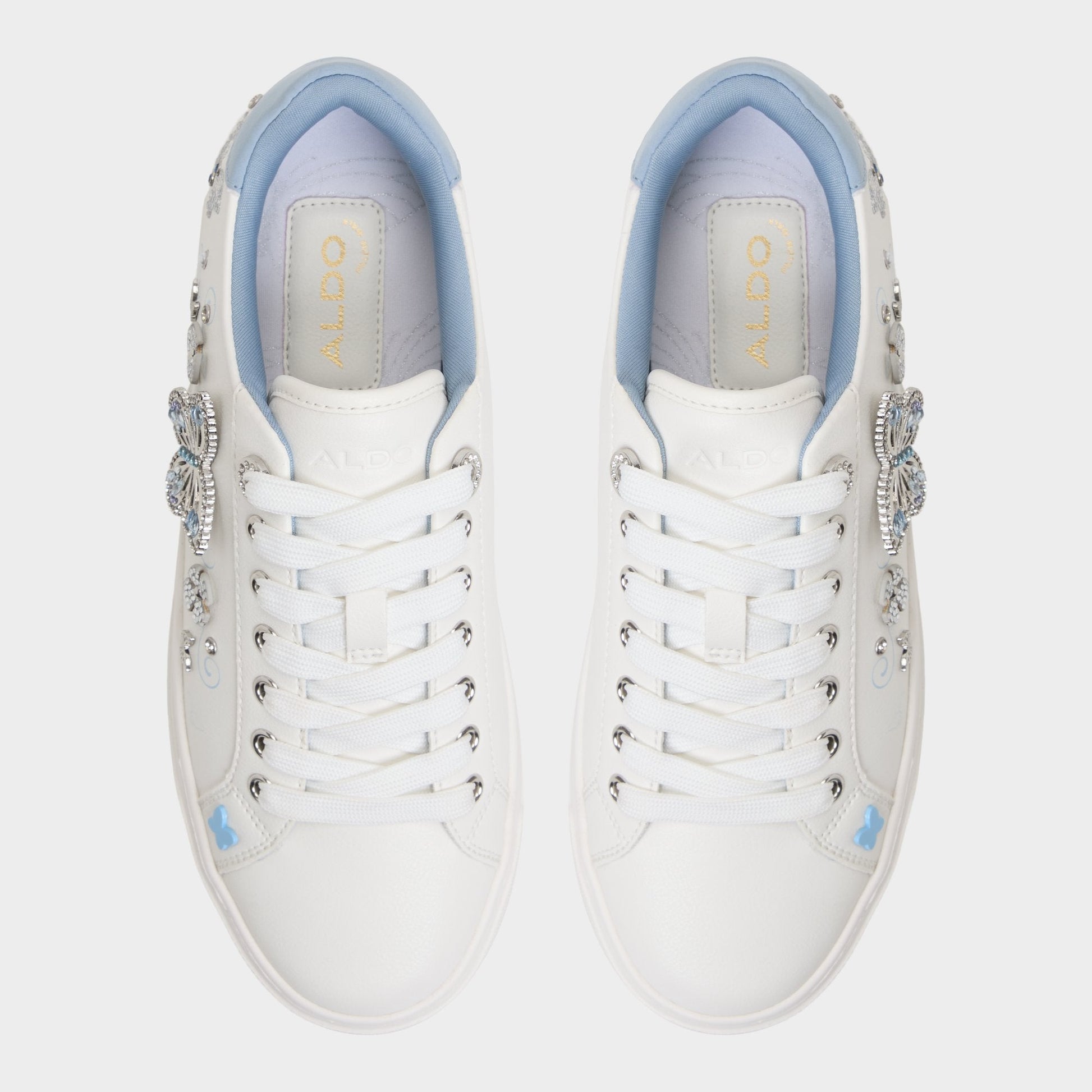 Saxony White/Multi Women's Platform and wedge sneakers - Low top sneaker Aldo White/Multi