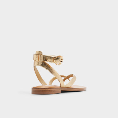 Daressi in Gold - Flat sandal Aldo Gold