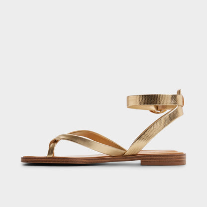 Daressi in Gold - Flat sandal Aldo Gold