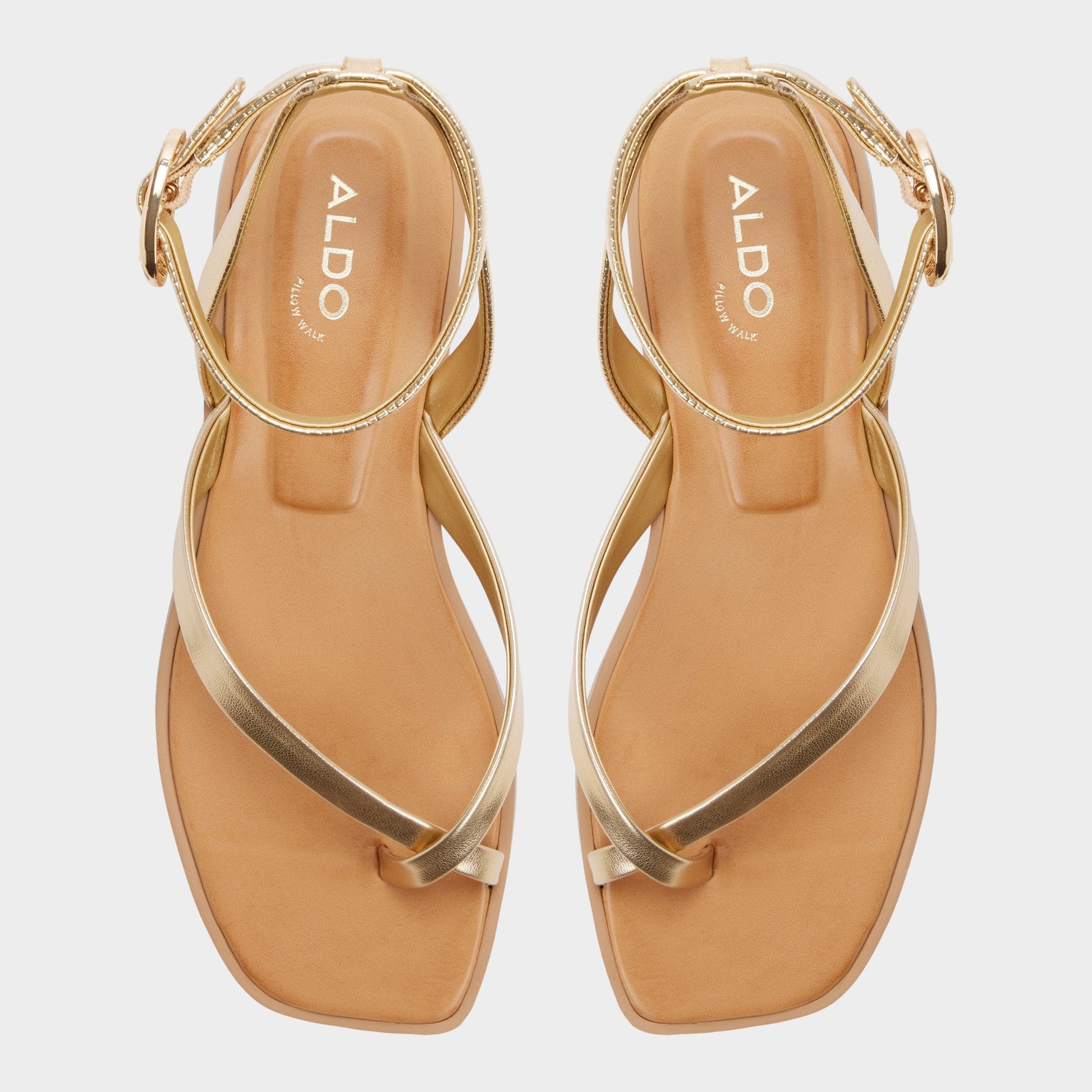 Daressi in Gold - Flat sandal Aldo Gold