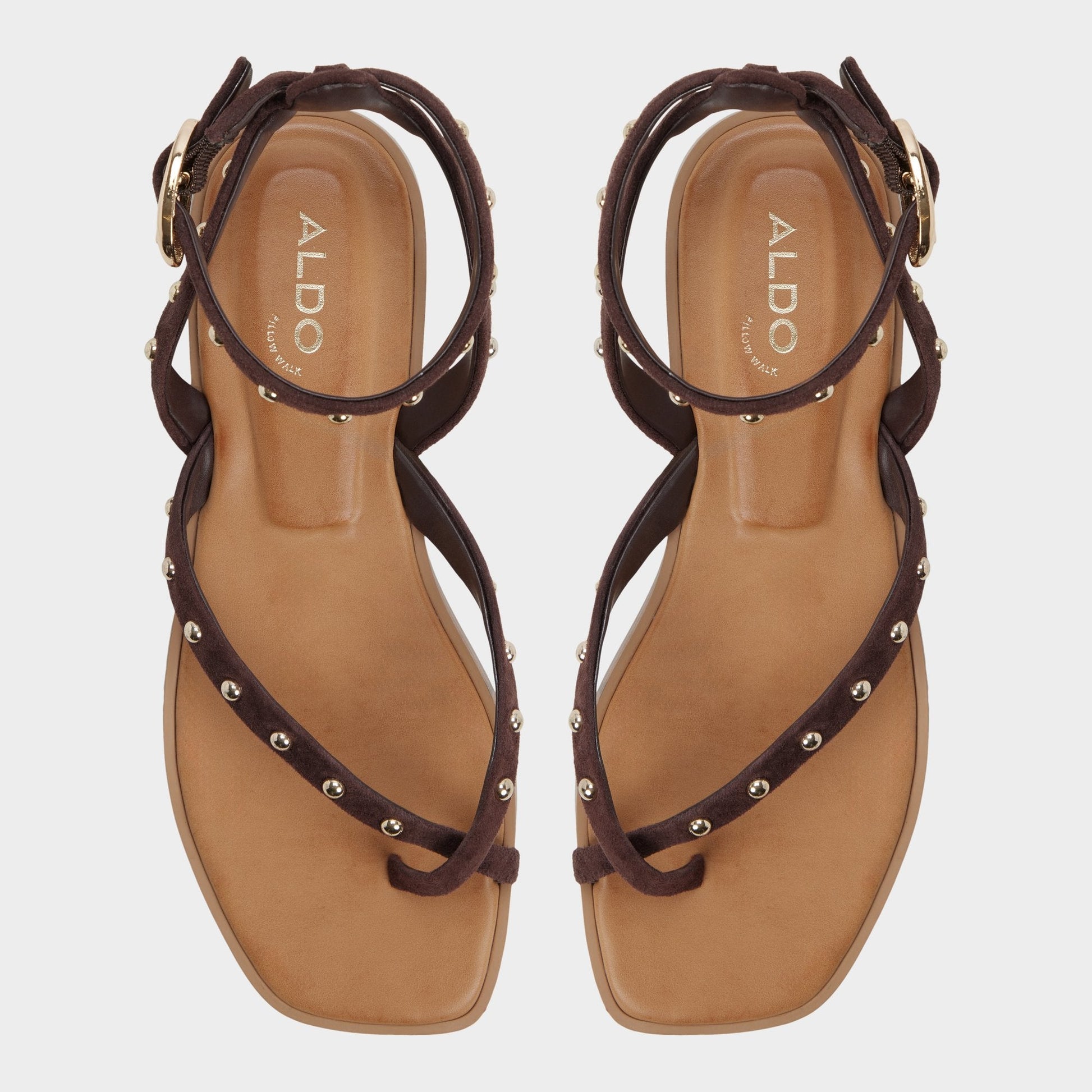 Daressi in Dark Brown - Flat sandal Aldo Dark brown