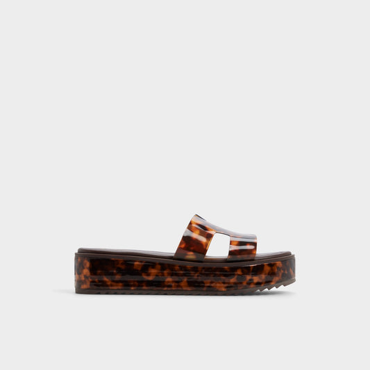 Anayelie in Open Brown - Slide sandal, Platform Aldo Open brown