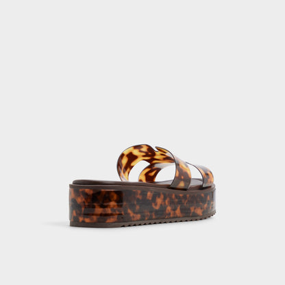 Anayelie in Open Brown - Slide sandal, Platform Aldo Open brown