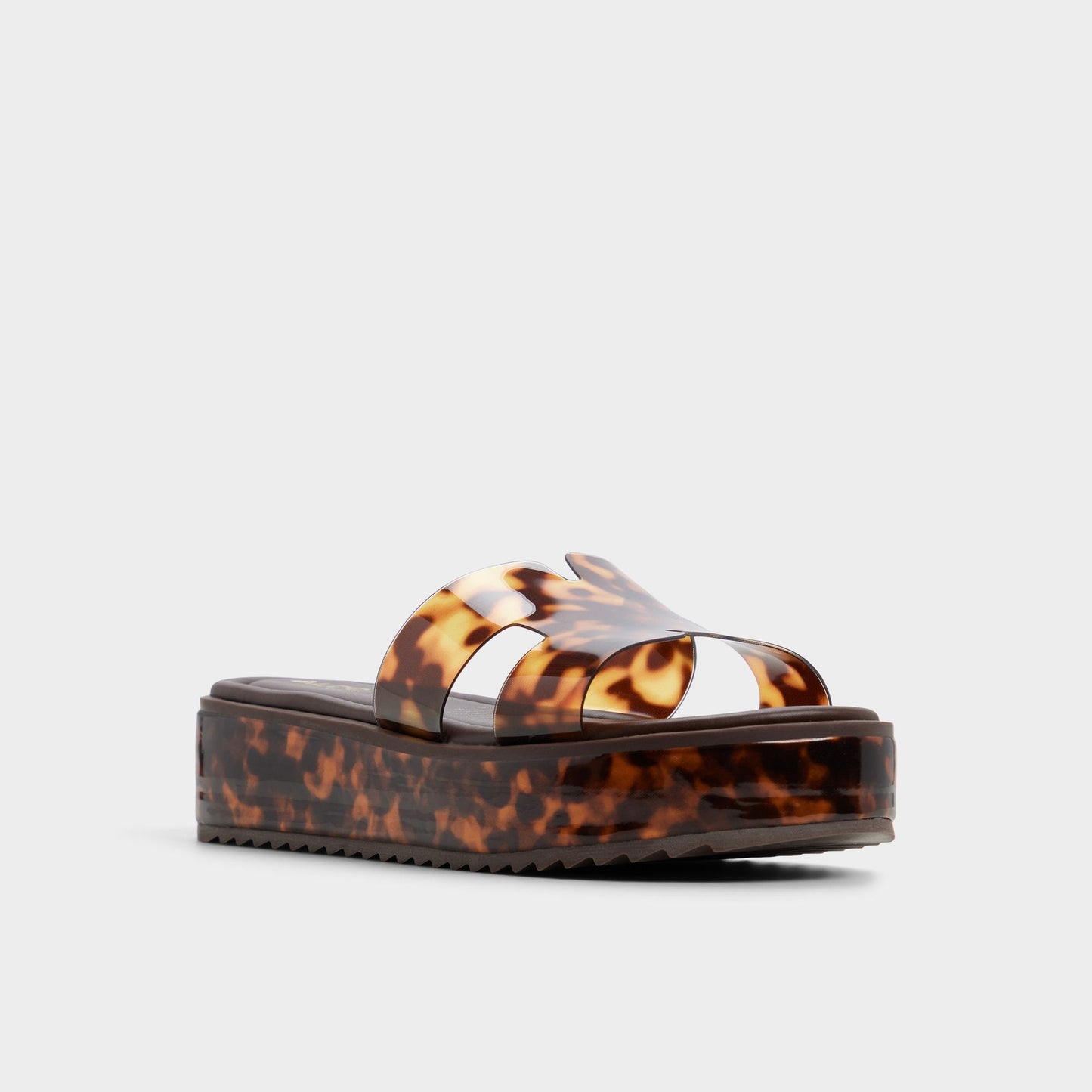 Anayelie in Open Brown - Slide sandal, Platform Aldo Open brown